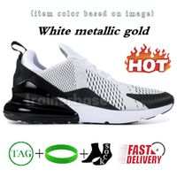 13 white metallic gold