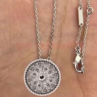 With diamond and Silver necklace