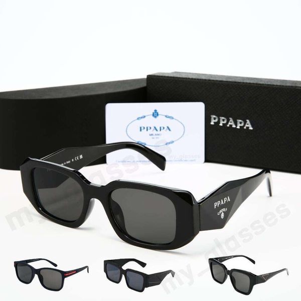 Luxury Designer Sunglasses Symbole Triangular Signature Angular Frame UV400 Protection Anti Glare Eyewear for Men Women Fashion PR17WS Sun Glasses with Box