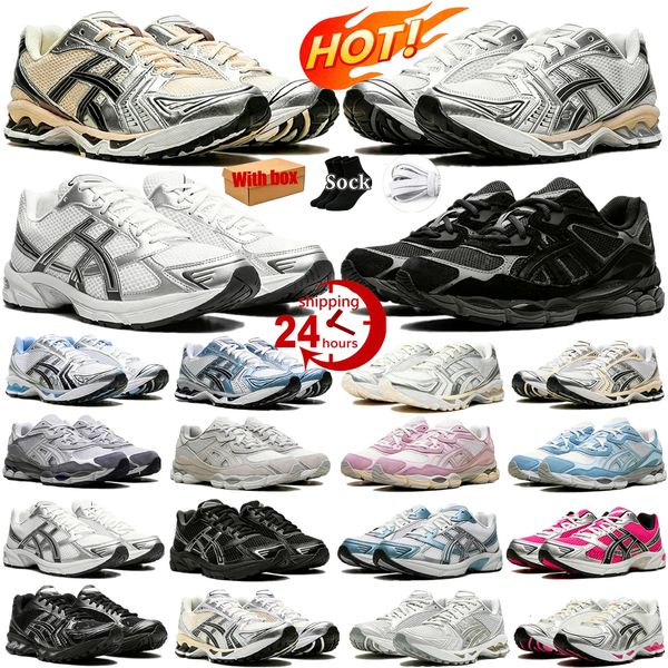 Designer Running Shoes Gels Nyc Mens Womens Cream Solar Power Pure Sier Outdoor Sneakers Sports Athleisure Trainers Fashion Daily Outfit With Box 36-47