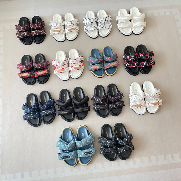 Louis Vuitton x Takashi Murakami Chinelo Pool Pillow Platform Slide Sandals For Women Thick Non Slip Sole Casual Outdoor Beach Vacation Slippers Multiple colors